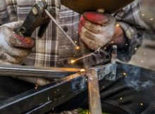 can you hold the electrode while stick welding